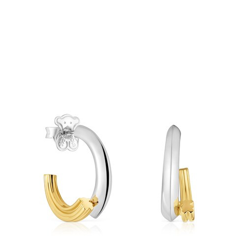 Two-tone Hoop earrings with bear motif TOUS 1950 | TOUS USA