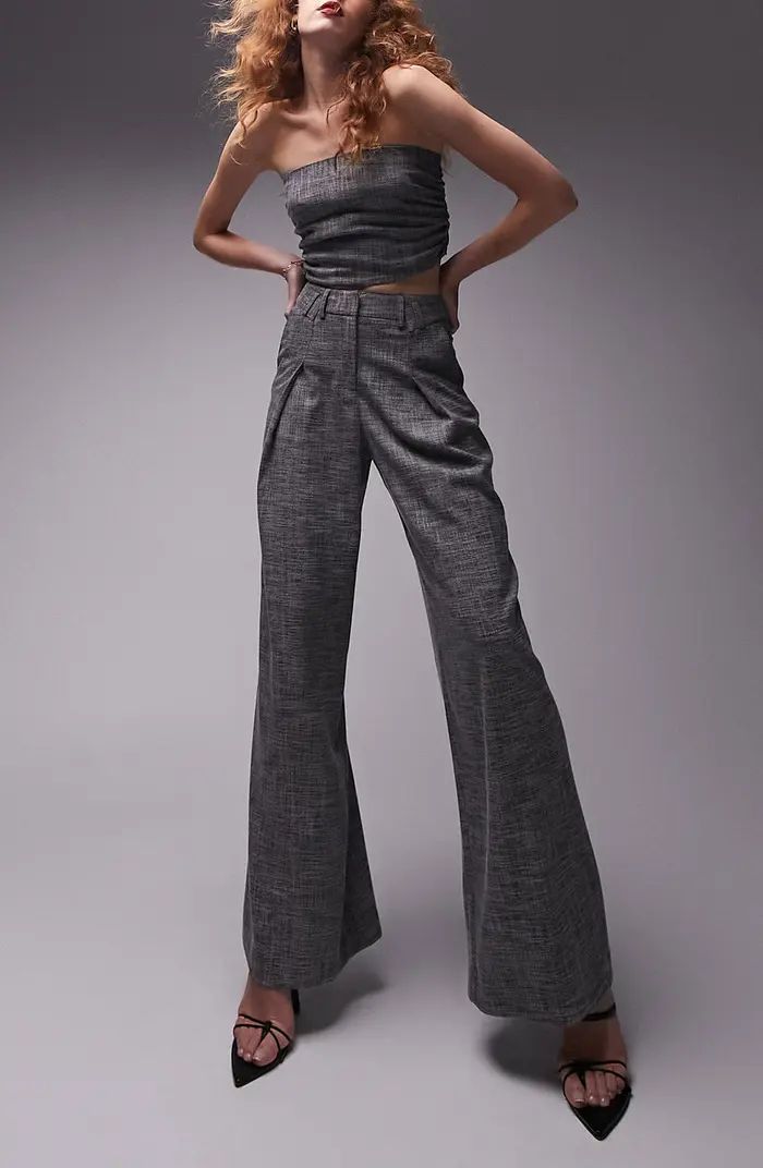Pleated Flare Trousers | Nordstrom