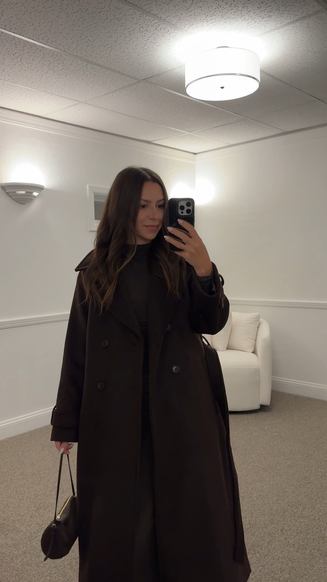 Abercrombie brown coat- small petite
Aritzia brown dress- small
Brown suede heels
Miu Miu brown pouch bag

Petite, date night outfit, trench coat, winter coat 

#LTKootd #LTKSeasonal #LTKPetite