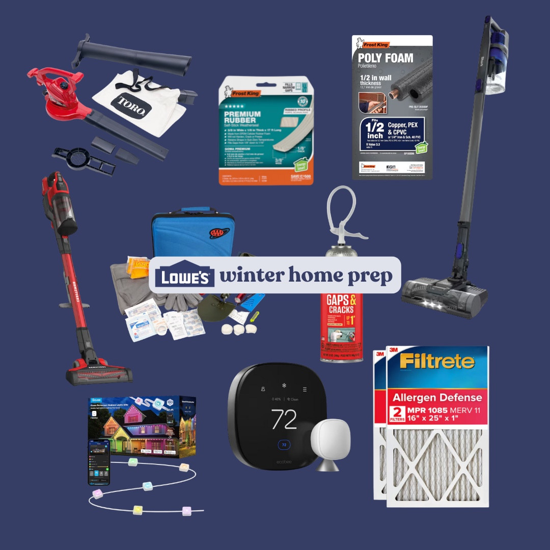 Winter home prep with @loweshomeimprovement ❄️🏡

#ad #LowesPartner 

#LTKHome #LTKSeasonal