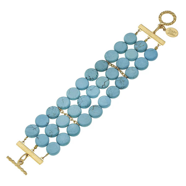 Turquoise Row Bracelet | Susan Shaw