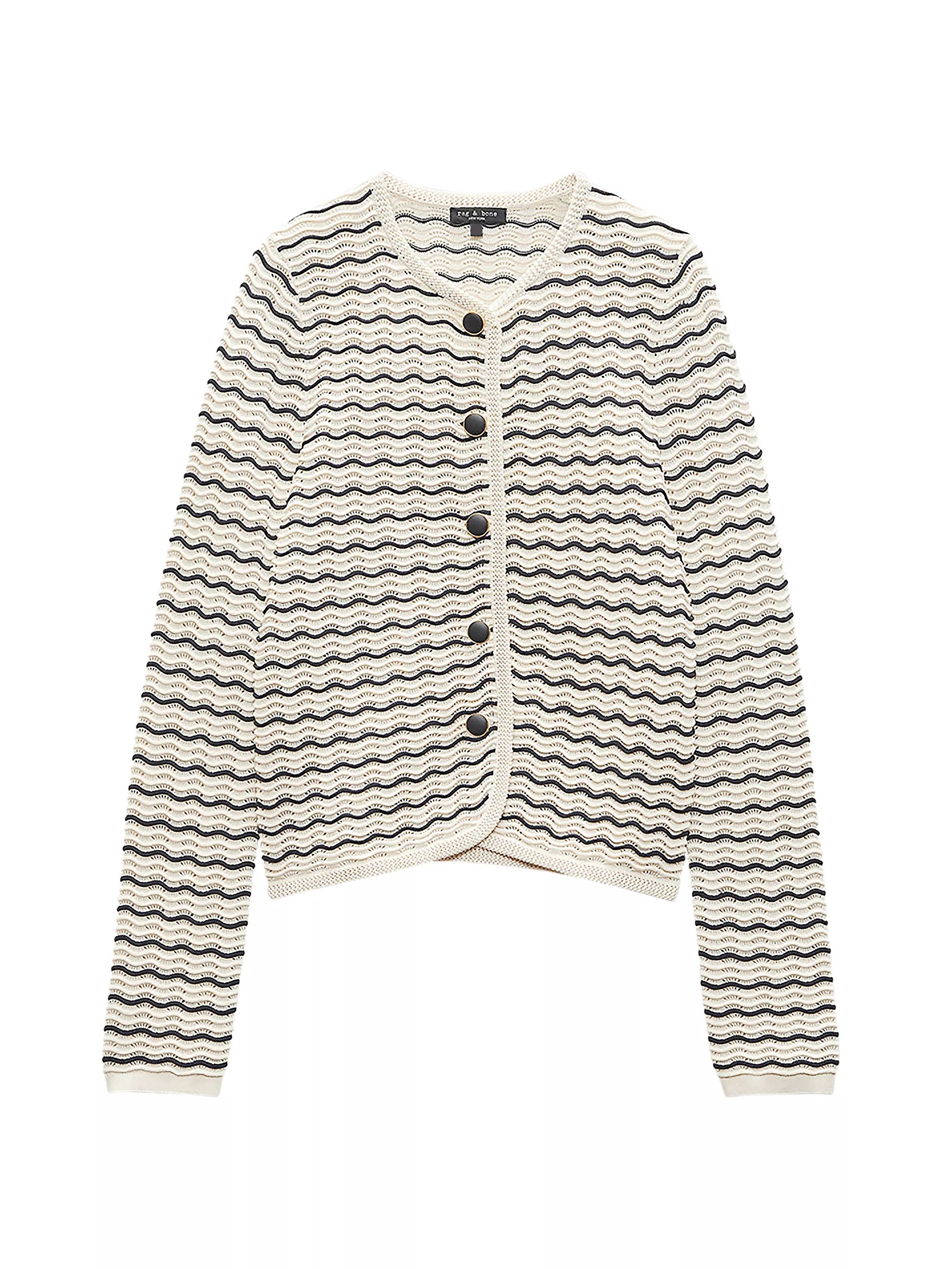 Elisa Wavy Striped Cardigan | Saks Fifth Avenue