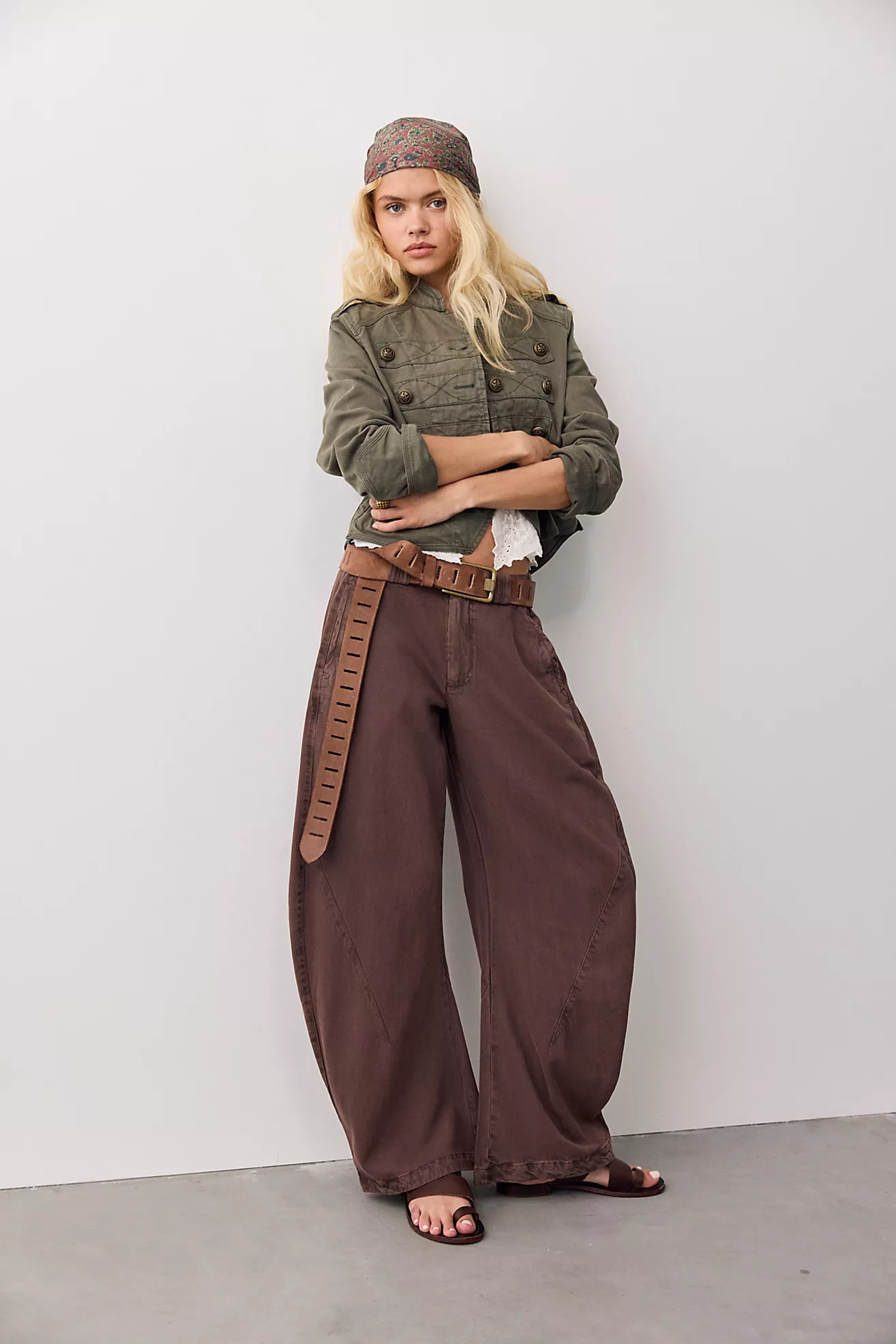 Spotlight Washed Barrel Chino Trousers | Free People (Global - UK&FR Excluded)