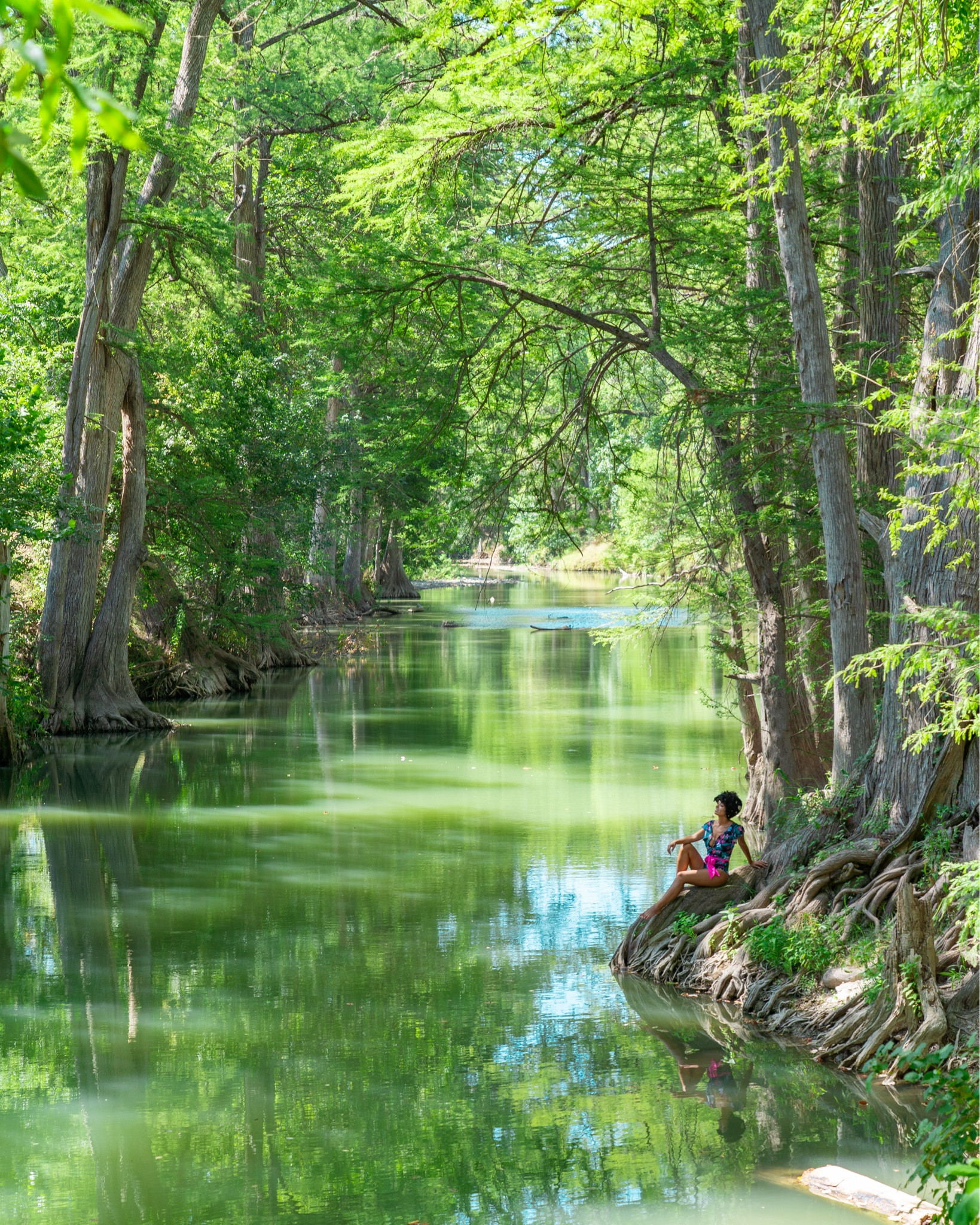 Cooling off in the refreshing waters  of James Kiehl Natural Area in Comfort TX, wearing my v neck ruffle floral one piece swimsuit 🌸

- bathing suit, swimsuit, swimwear, resort wear, resort outfit, beach wear, beach outfit, vacation outfit, travel outfit, summer fashion, swimming OOTD, walmart finds, amazon finds

#LTKFindsUnder100 #LTKSwim #LTKTravel #LTKU #LTKFindsUnder50 #LTKSeasonal