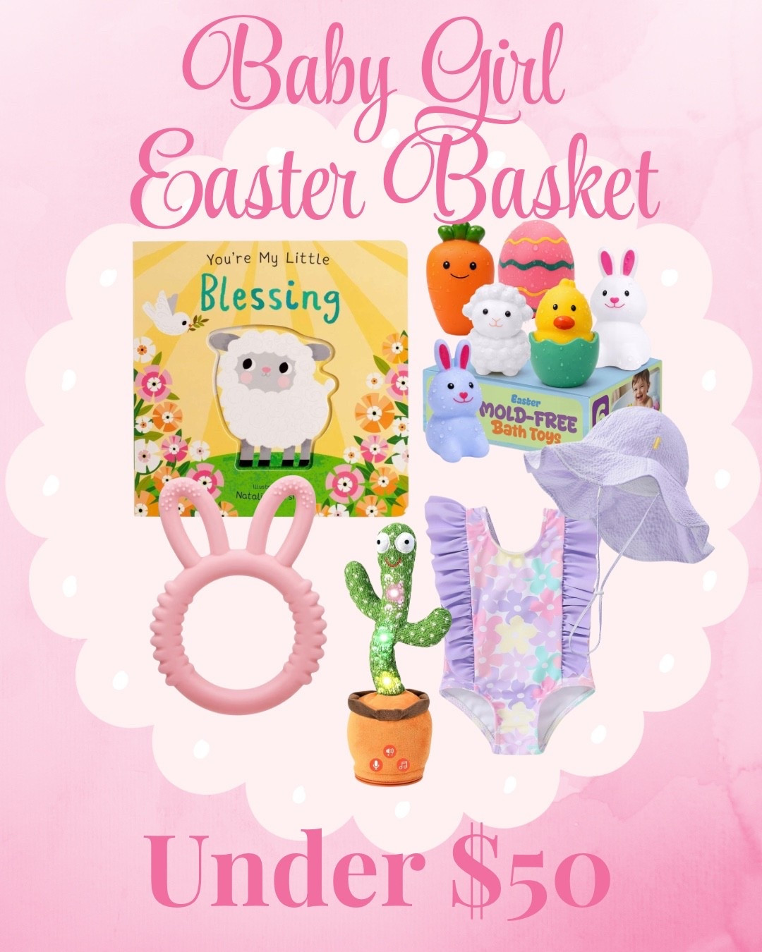 Baby girl easter basket stuffers for under $50

#LTKmomlife #LTKKids #LTKBaby