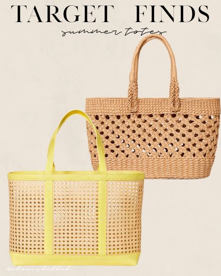 Target summer tote bags 

#LTKitbag #LTKfindsunder100