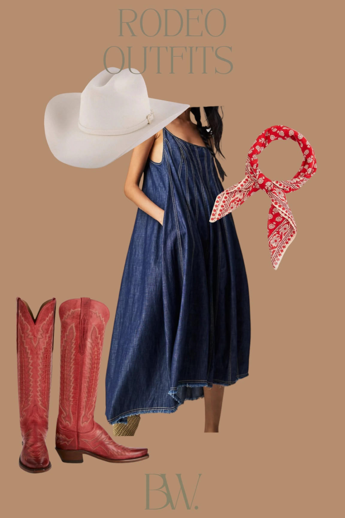 Rodeo outfit, country concert, western, cowgirl boots, cowgirl hat 