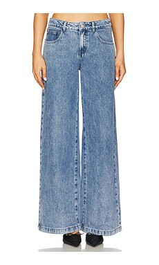 WeWoreWhat Relaxed Low Rise Baggy in Midi Wash from Revolve.com | Revolve Clothing (Global)