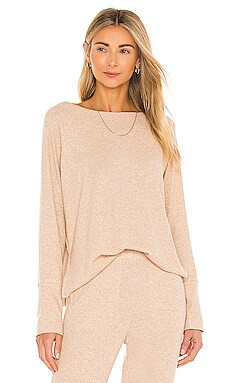 Skin Noomi Pullover in Fawn Heather from Revolve.com | Revolve Clothing (Global)