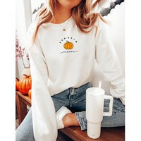 Pumpkin Sweatshirt, Shirt, Fall Sweatshirt For Women, Season Halloween Sweater | Etsy (US)