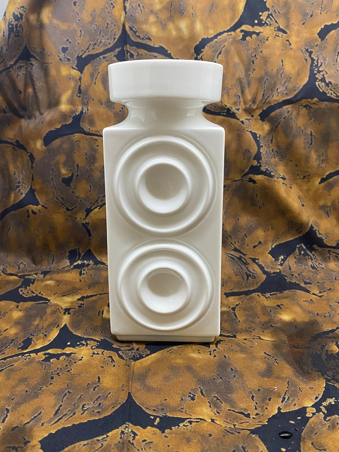 Flawless Stylish Bavarian Porcelain Plankenhammer Bulls Eye Op Art Vase. White High Gloss Iconic ... | Etsy (US)