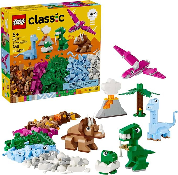 LEGO Classic Creative Dinosaurs Toy - Building Blocks Toy for Kids, Boys and Girls, Ages 5+ - Lea... | Amazon (US)