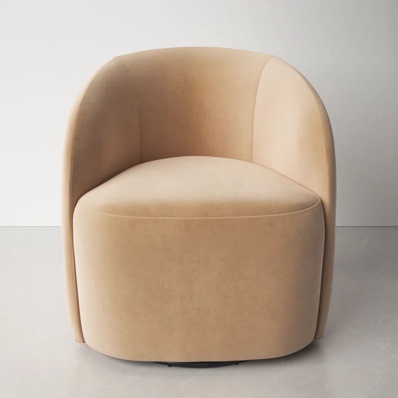 Deon Upholstered Swivel Barrel Chair | Wayfair North America