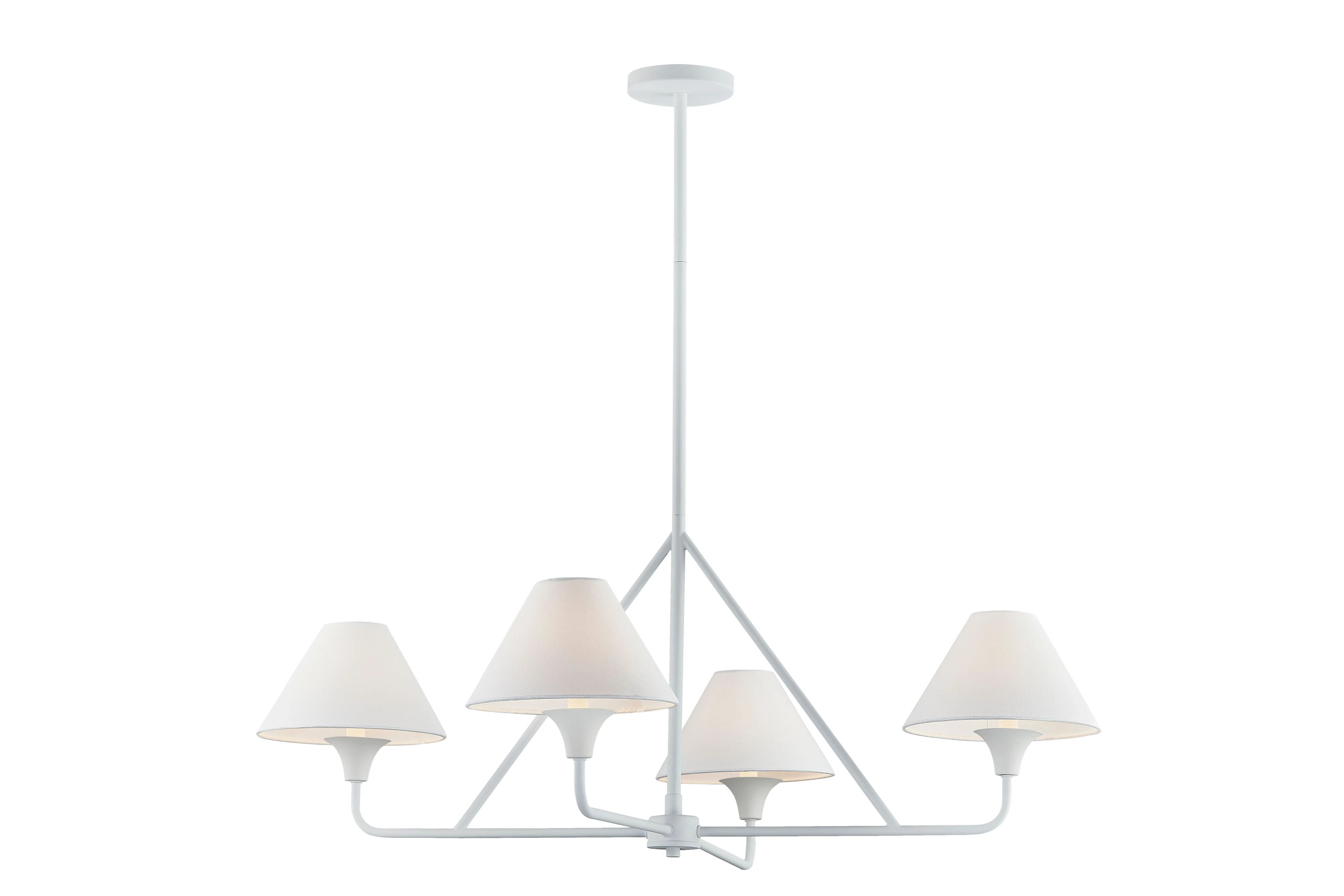 Daisy 4-Light Metal Chandelier, White | Wayfair North America