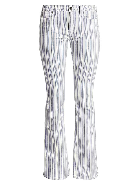 Le High Flare Surfer Stripe Jeans | Saks Fifth Avenue