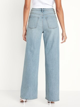 Curvy Extra High-Waisted Wide-Leg Jeans | Old Navy (US)