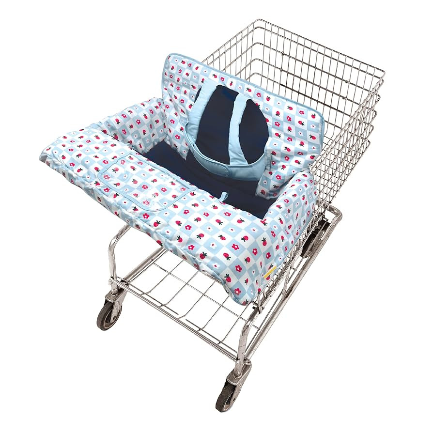 GoldBug Baby and Toddler Shopping Cart Cover & High Chair Cover - Patchwork Berry | Amazon (US)