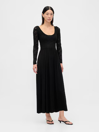 Mixed Media Maxi Dress | Gap (US)