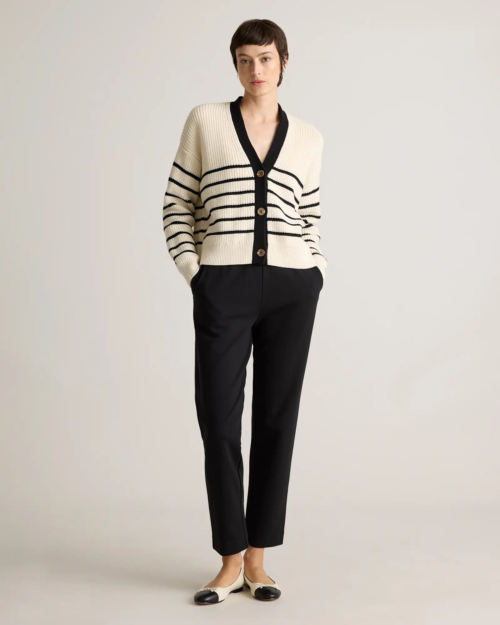 Organic Cotton Double Knit Straight Pants | Quince