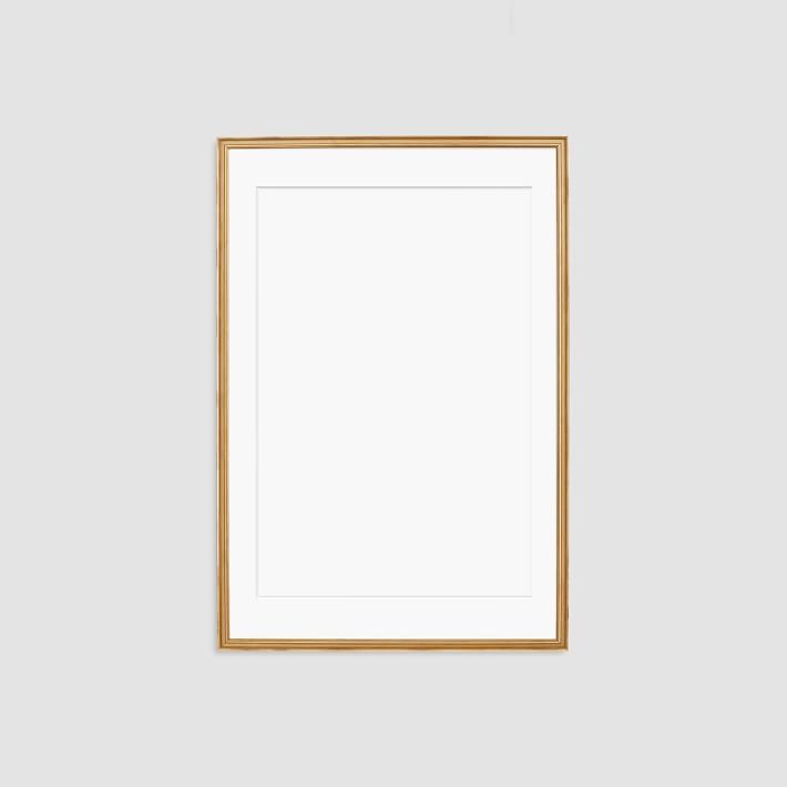 Simply Framed Oversized Gallery Frame – Antique Gold/Mat | West Elm | West Elm (US)