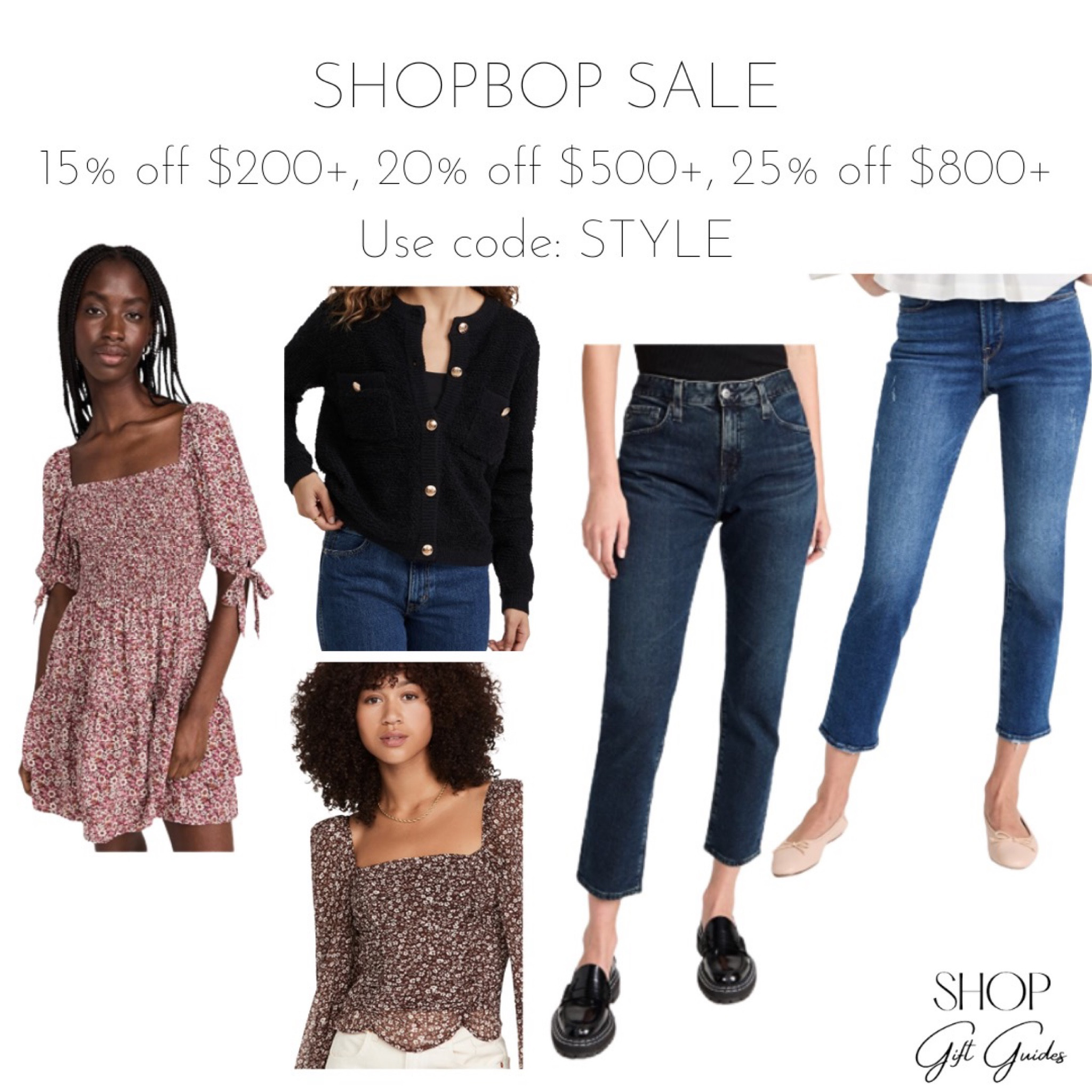 Shopbop sale clothing picks! 

Straight leg denim, long sleeve tops dinner tops, cardigan, smocked mini dress 

#LTKworkwear #LTKSeasonal #LTKsalealert