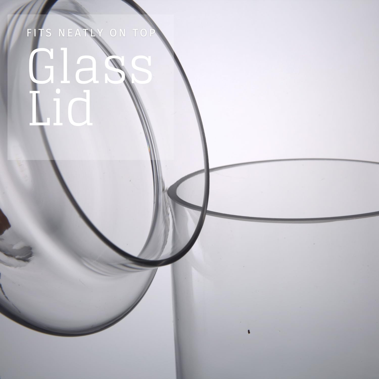 Set of 3 Glass Apothecary Jars with Lids, Clear Bathroom Storage Organizer Canister Set for Qtips... | Amazon (US)