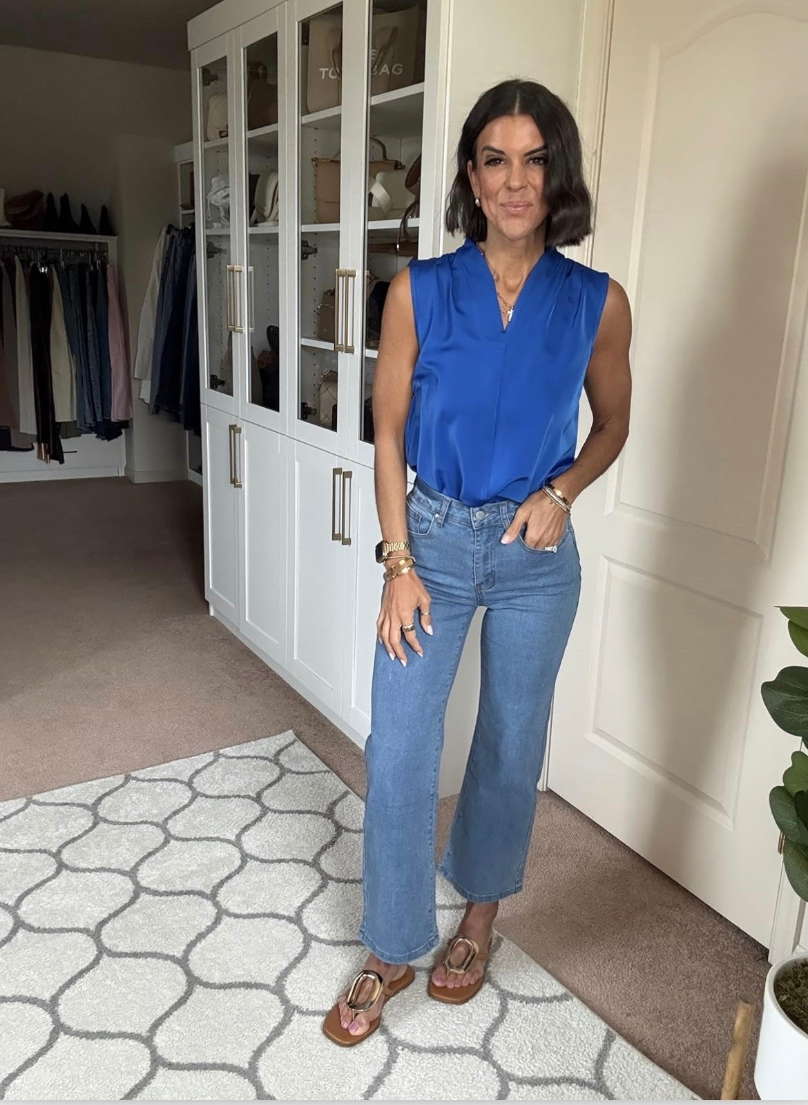 Size small in blouse size xs in jeans 

#LTKSeasonal