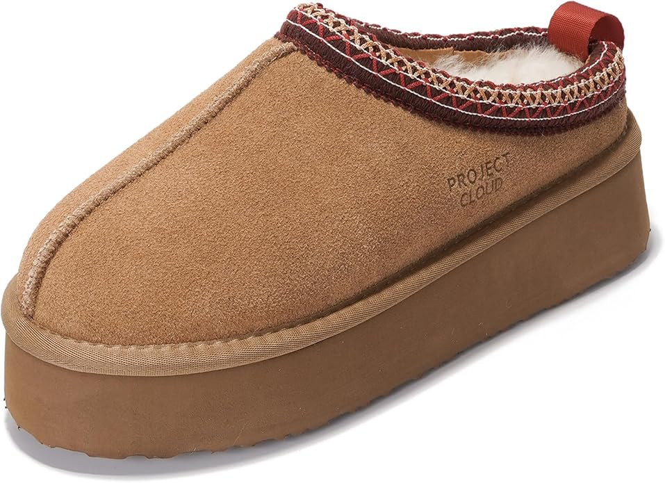 Project Cloud 100% Genuine Leather Platform Slippers for Women – Soft Memory Foam Womens Slippe... | Amazon (US)