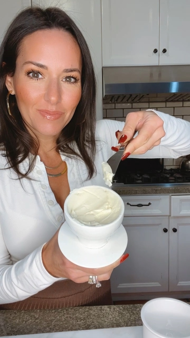 This is a French butter keeper. It maintains your butter at room temperature and spreadable while preserving freshness  