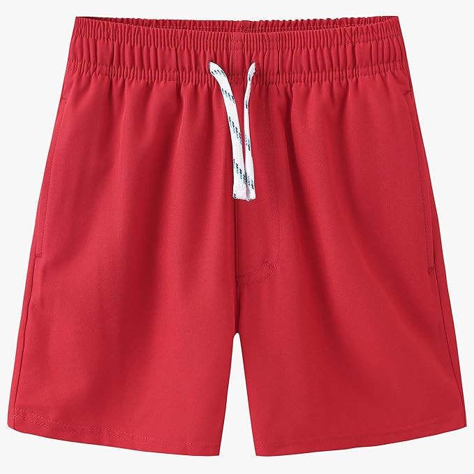 HODOSPORTS Boys Swim Trunks Swimwear Bathing Suits Swim Shorts with Pockets | Amazon (US)