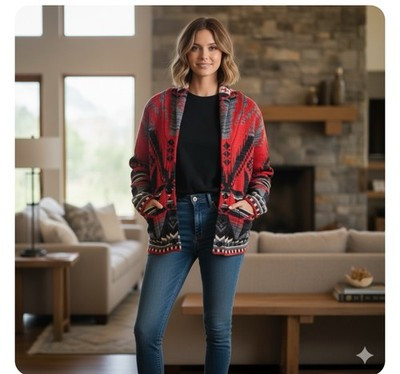 Lauren Ralph Lauren Jeans Co. Women's Aztec Print Shawl Cardigan Sweater XS | eBay | eBay US