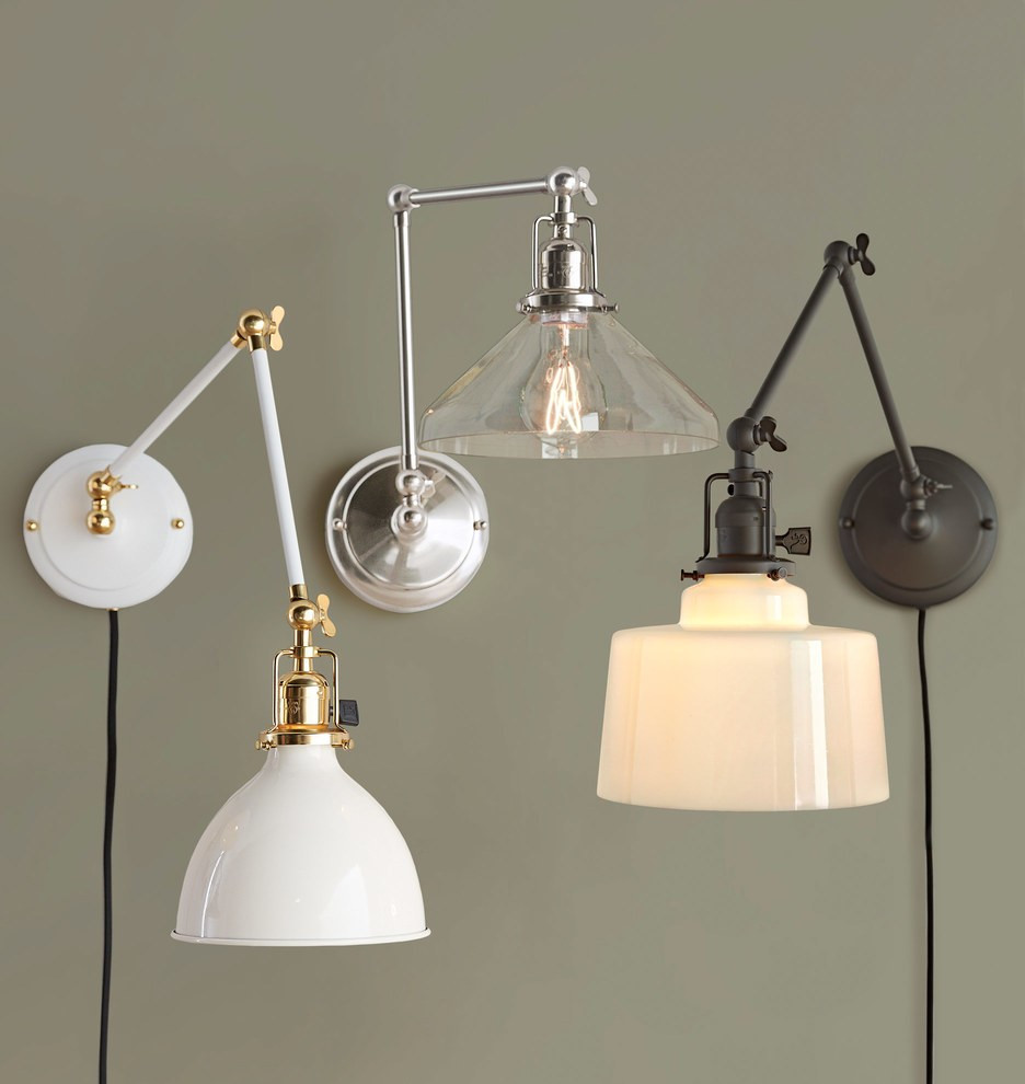 Imbrie Articulating Pin-Up Sconce

  Item #A6519

Available in 4 Metal Finishes | Rejuvenation