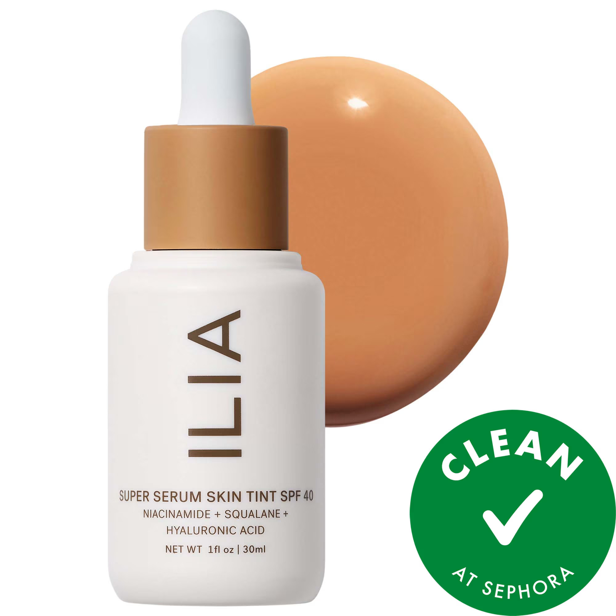 ILIA Super Serum Skin Tint SPF 40 - Hydrating Foundation Ramla Bay ST12.5 1 oz / 30 mL | Sephora (US)