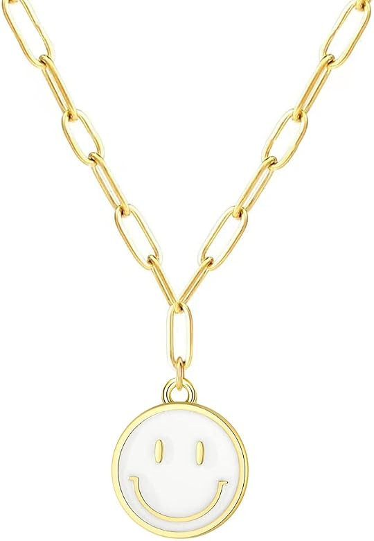 Preppy Necklace - Charms Choker for Women, Preppy Jewelry, Y Necklace for Women, Fashion Pendant ... | Amazon (US)