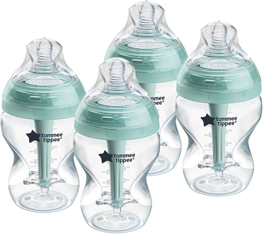 Tommee Tippee Baby Bottles, Advanced Anti-Colic Baby Bottle with Slow Flow Breast-Like Nipple, 9o... | Amazon (US)