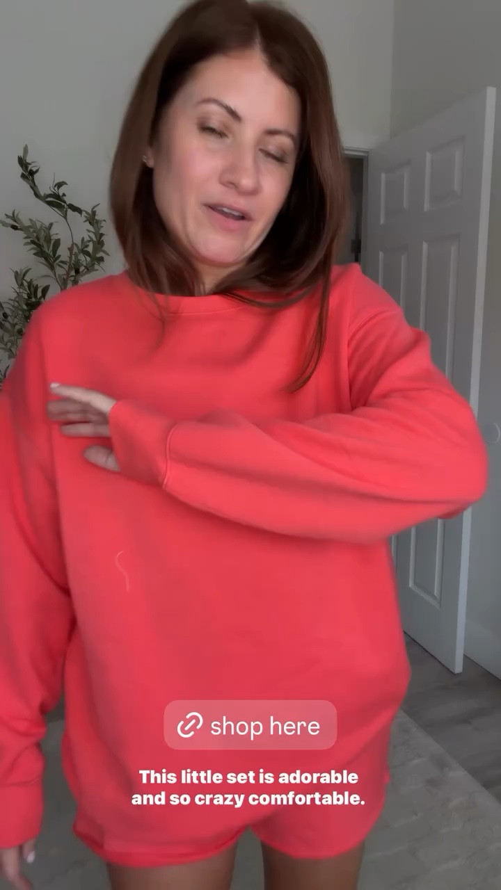 The coziest lounge set! Wearing a size medium in both  ￼

#LTKOver40 #LTKSeasonal