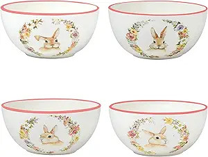 Certified International Easter Garden 26 oz. Ice Cream/Dessert Bowls, Set of 4 Assorted Designs | Amazon (US)