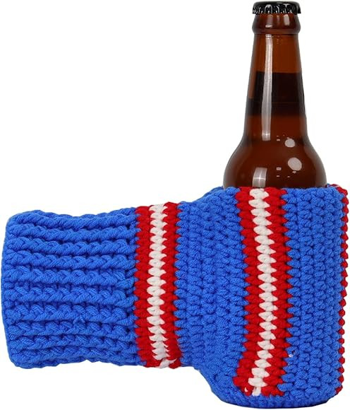FunisFun Beer Mitten Gloves, Knit Stitched Drink Mitt Holder for White Elephant Gag Gift Tailgati... | Amazon (US)