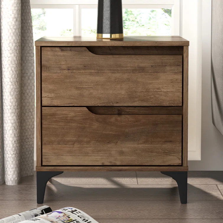 Norcross 20" 2 Drawer Nightstand | Wayfair North America