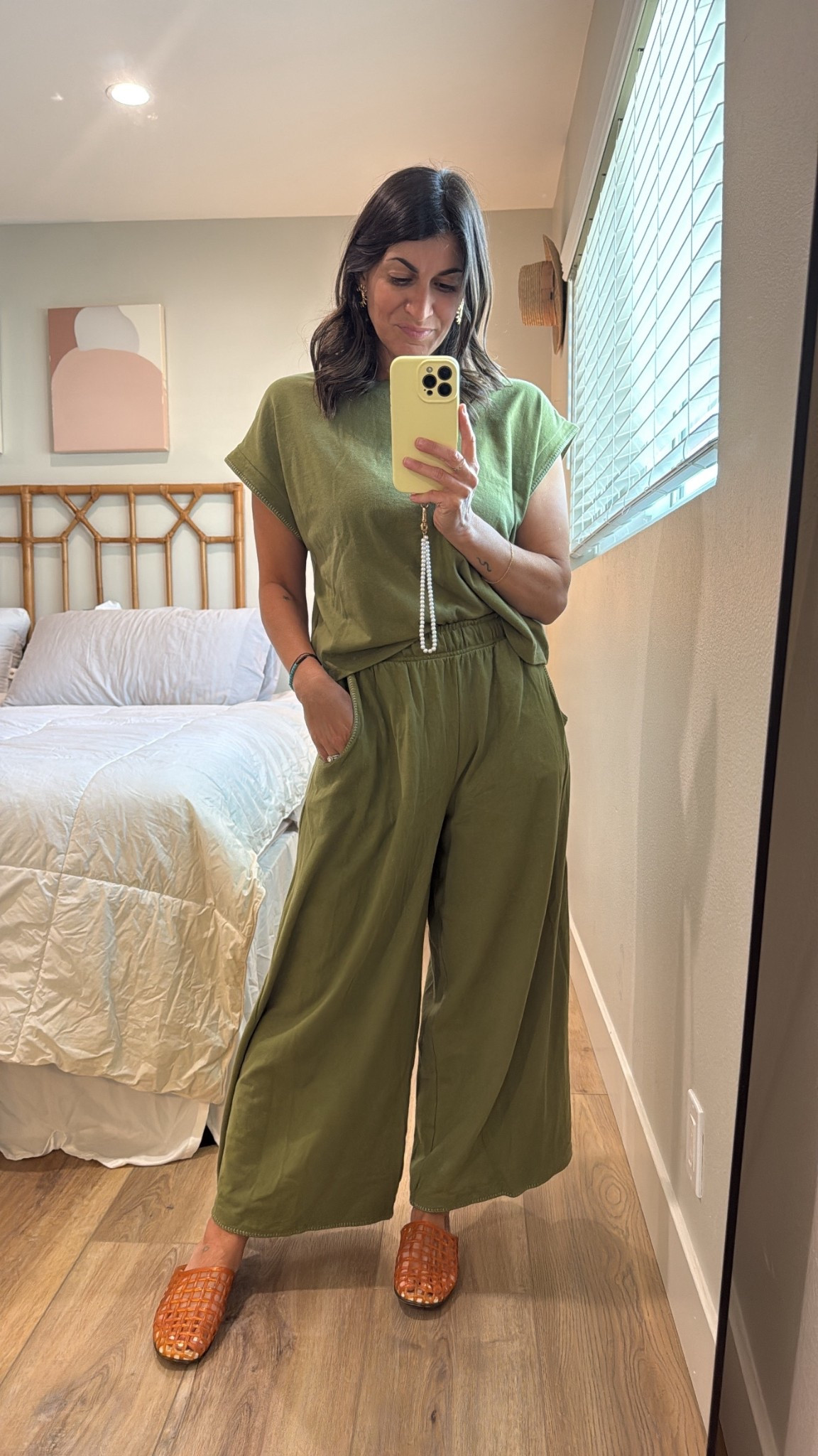 Green lounge set. Universal thread. Take finds 

#LTKootd #LTKmorningroutine #LTKSaleAlert