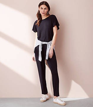 Lou & Grey Signaturesoft Flutter Sleeve Jumpsuit | Lou & Grey (US)