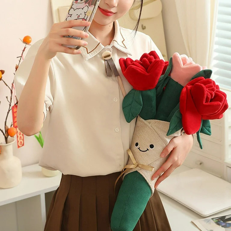 Jellycat Amuseables Rose Bouquet|11in|Soft Stuffed Cuddly Plush Toys Valentine's Day Bedtime Frie... | Walmart (US)