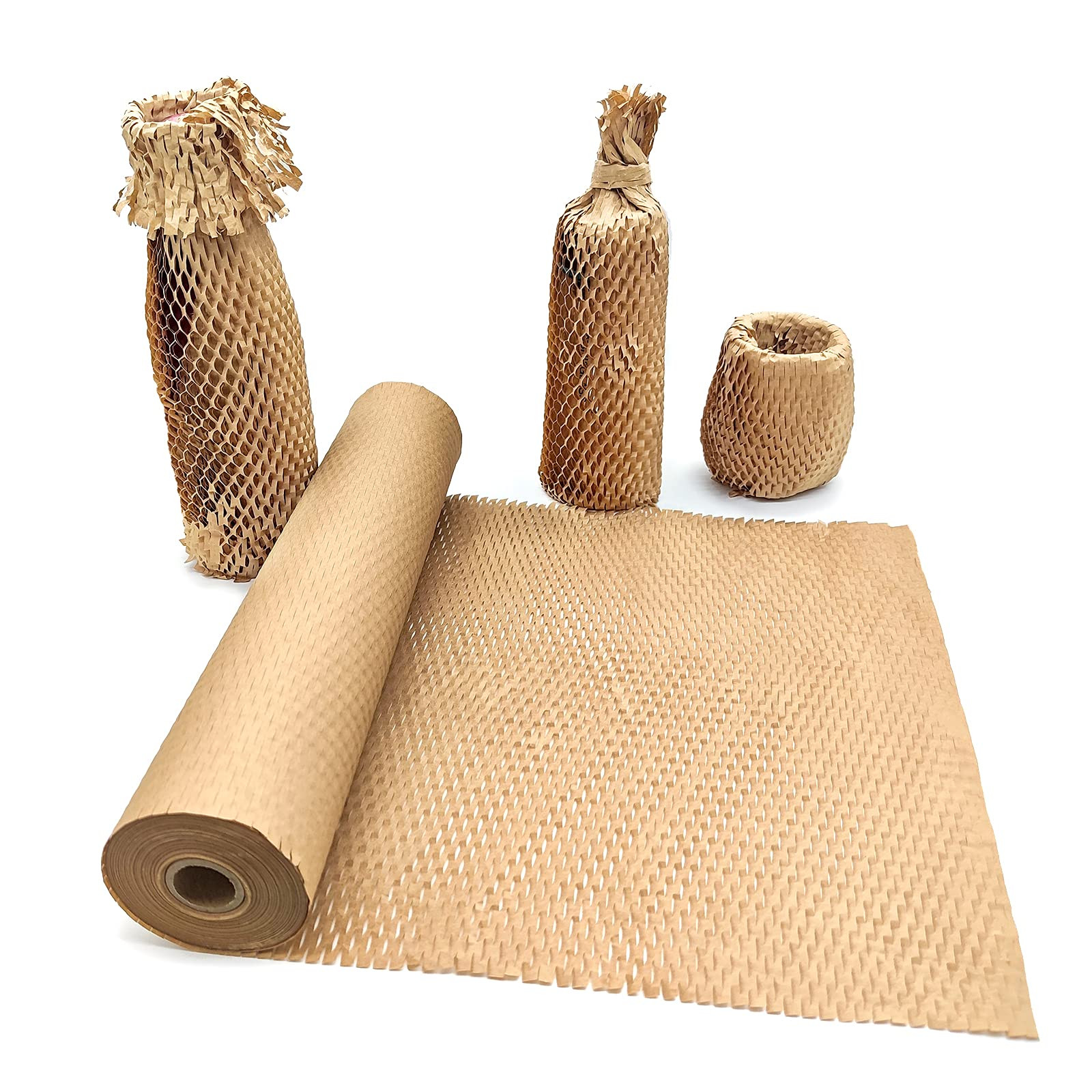 Honeycomb Packing Paper, 15" x 131' Packing Paper Substitute Alternative for Bubble Cushioning Wr... | Amazon (US)