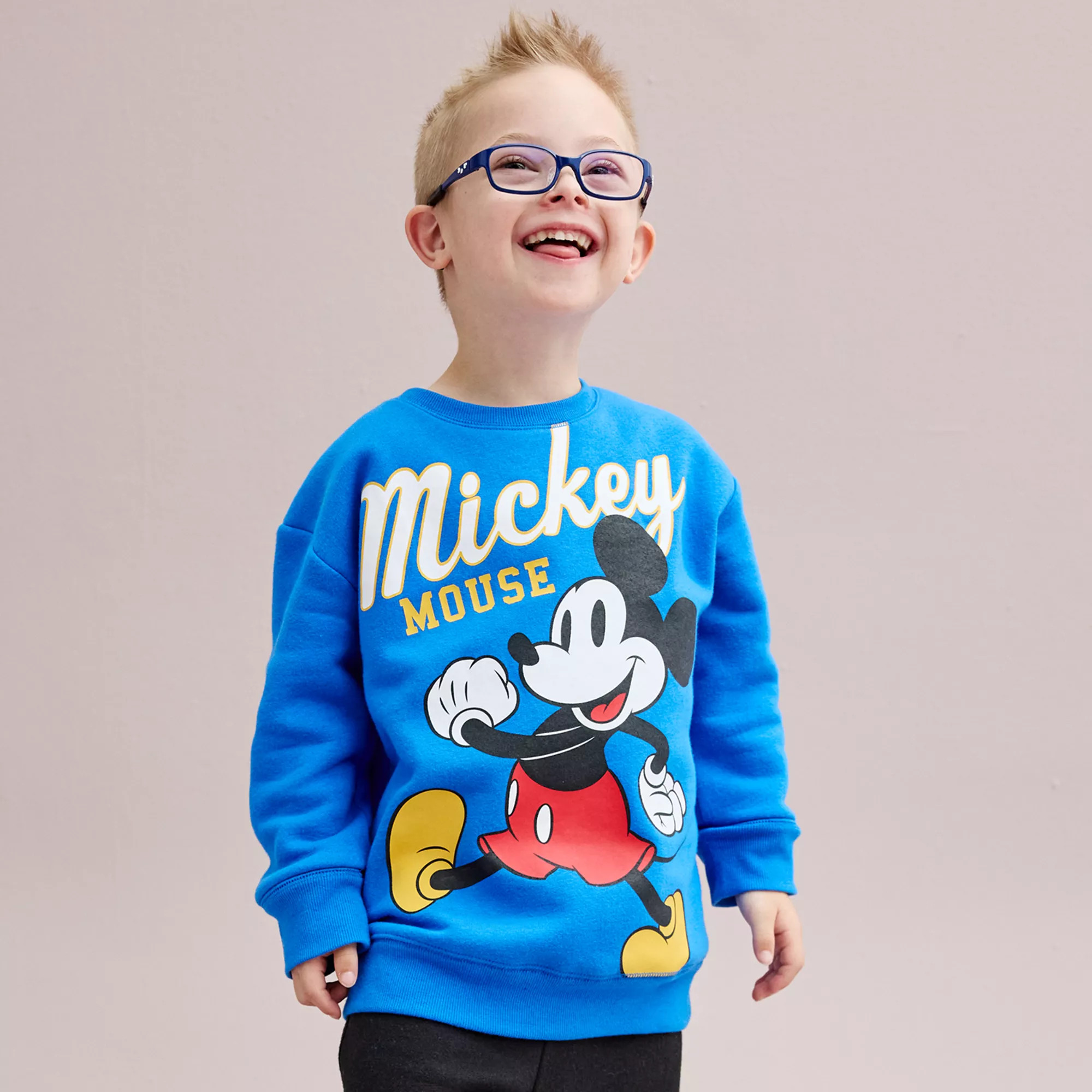 Disney's Mickey Mouse Boys 4-12 Fleece Crewneck by Jumping Beans® | Kohl's