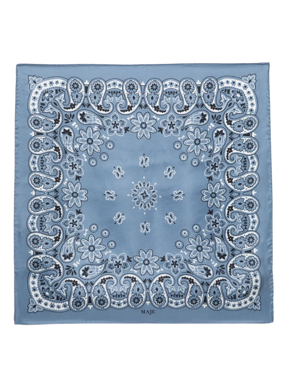 Maje bandana-print Scarf | Blue | FARFETCH | Farfetch Global