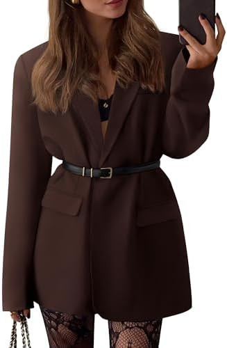 BTFBM Blazers for Women 2026 Spring Business Casual Clothes Open Front Oversized Winter Coats Wor... | Amazon (US)