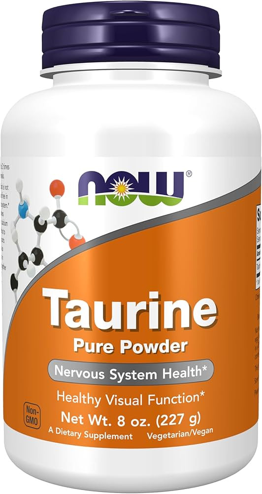 NOW Foods Supplements, Taurine Pure Powder, Nervous System Health*, Amino Acid, 8-Ounce | Amazon (US)