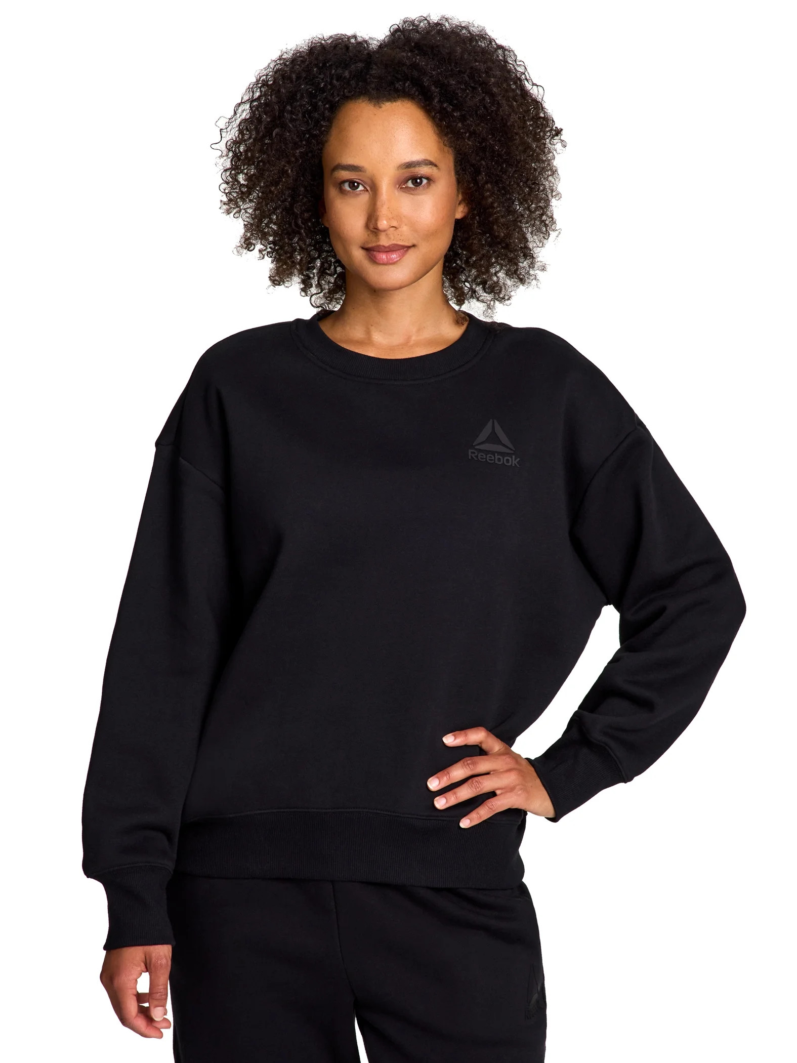 Reebok Women's and Women's Plus Weekender Oversized Crewneck, Sizes XS-4X | Walmart (US)