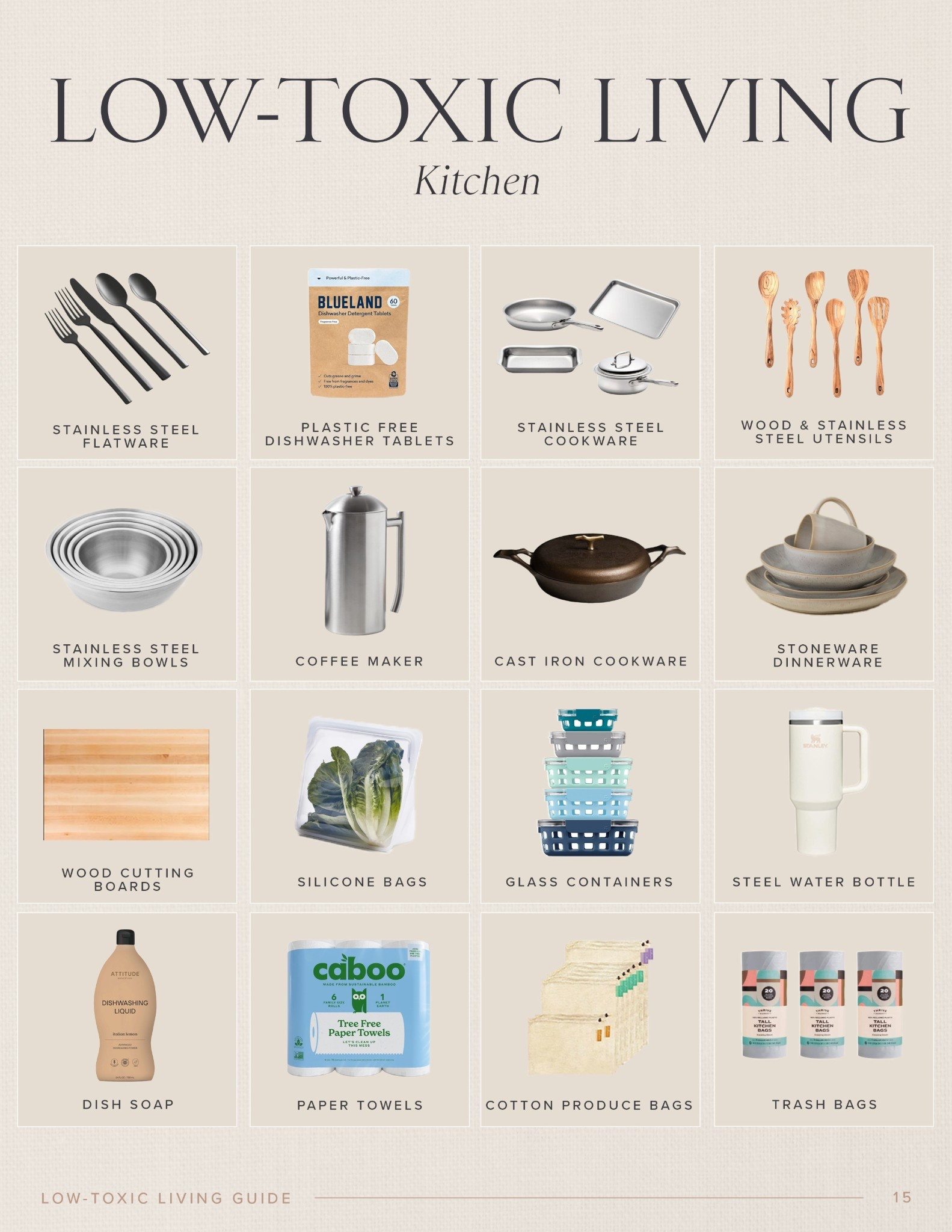 Non-toxic kitchen favorites - easy swaps!

Low tox living
Cooking 
Home 

#LTKHome