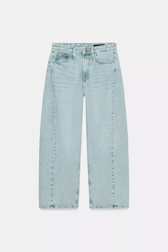 ZW COLLECTION ANKLE RELAXED FIT MID-WAIST JEANS | Zara US